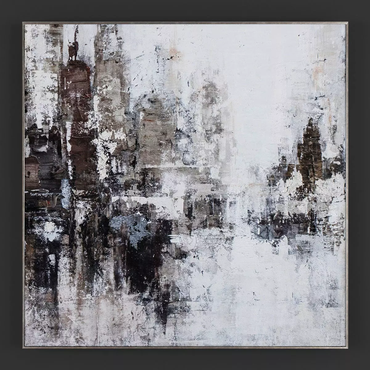 Pictures100 abstract painting of city Low-poly 3D model_0