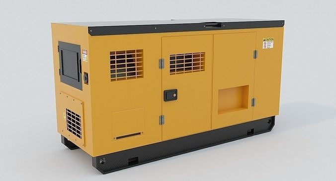 Generator electric Low-poly 3D model