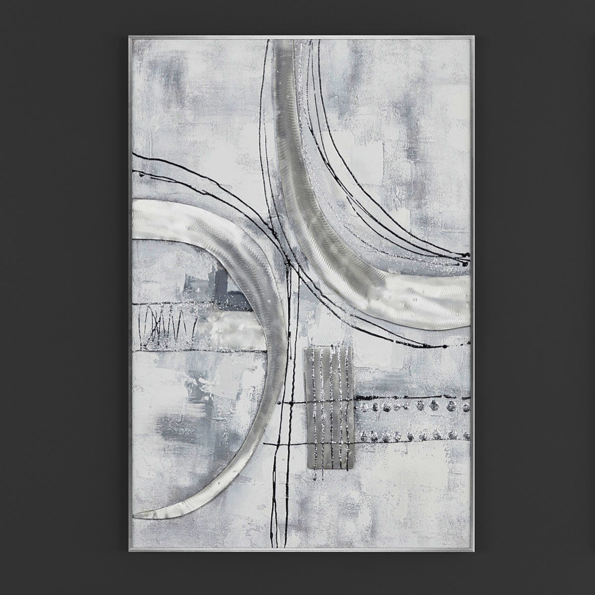 Pictures102 abstract painting Low-poly 3D model_3