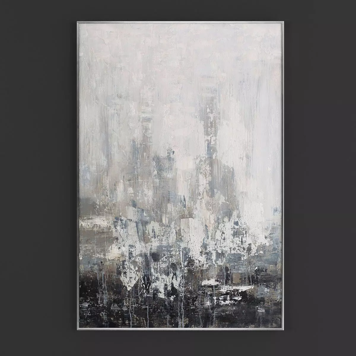 Pictures102 abstract painting Low-poly 3D model_0