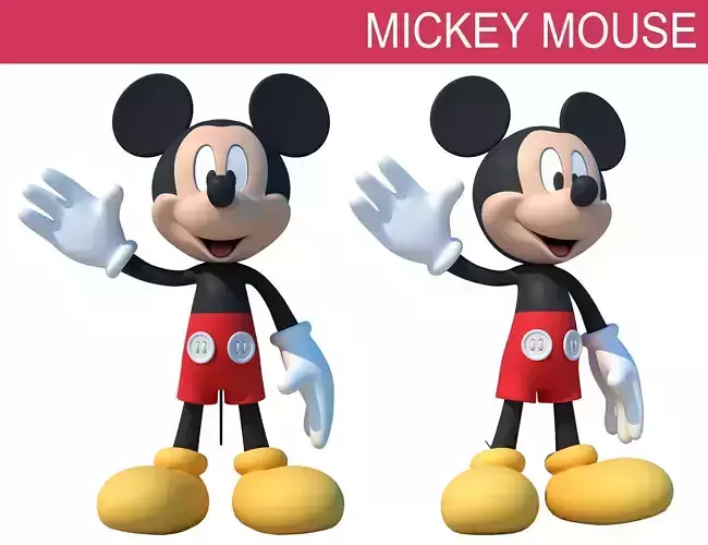 Mickey Mouse 3D model