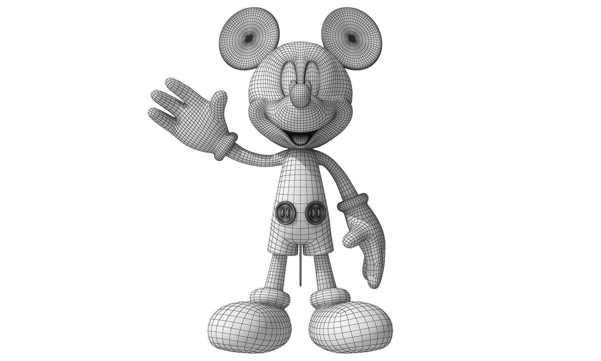 Mickey Mouse 3D model_2