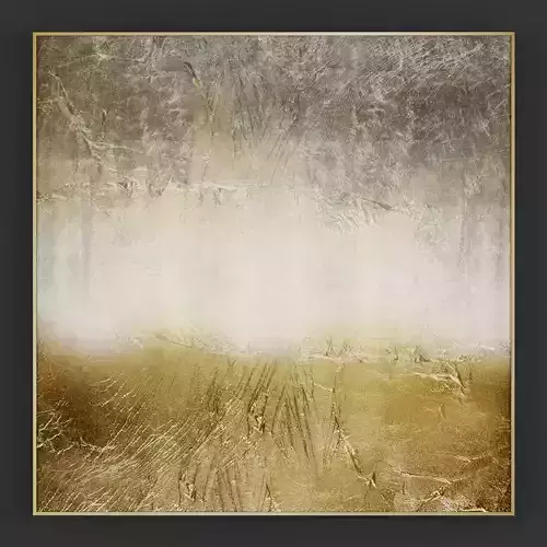 Pictures104 abstract painting in gold Low-poly 3D model