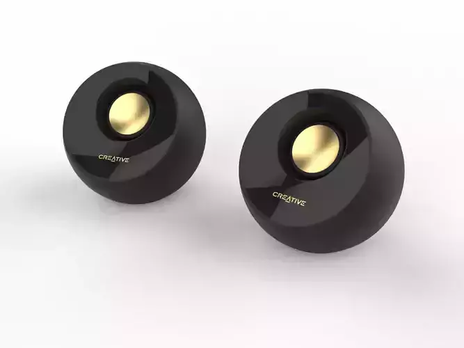 Creative Pebble Desktop PC Speakers 3D model