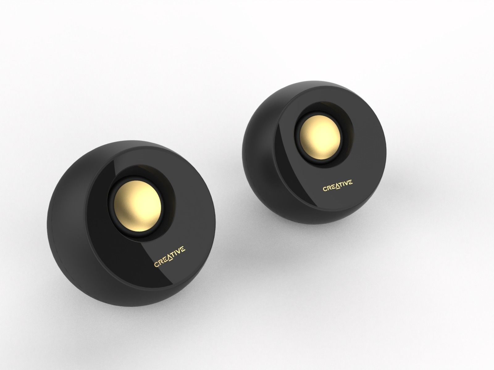 Creative Pebble Desktop PC Speakers 3D model_6