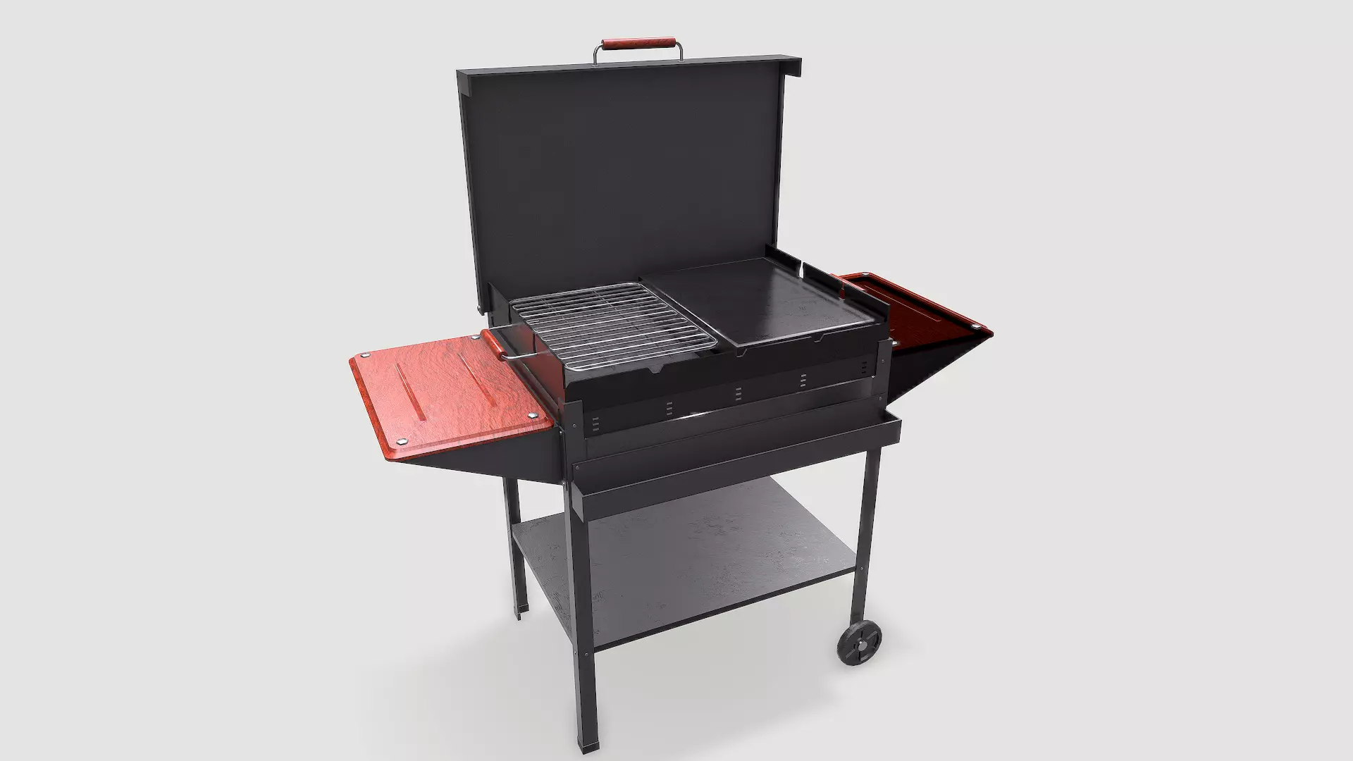 Barbecue bbq grill Low-poly 3D model_0