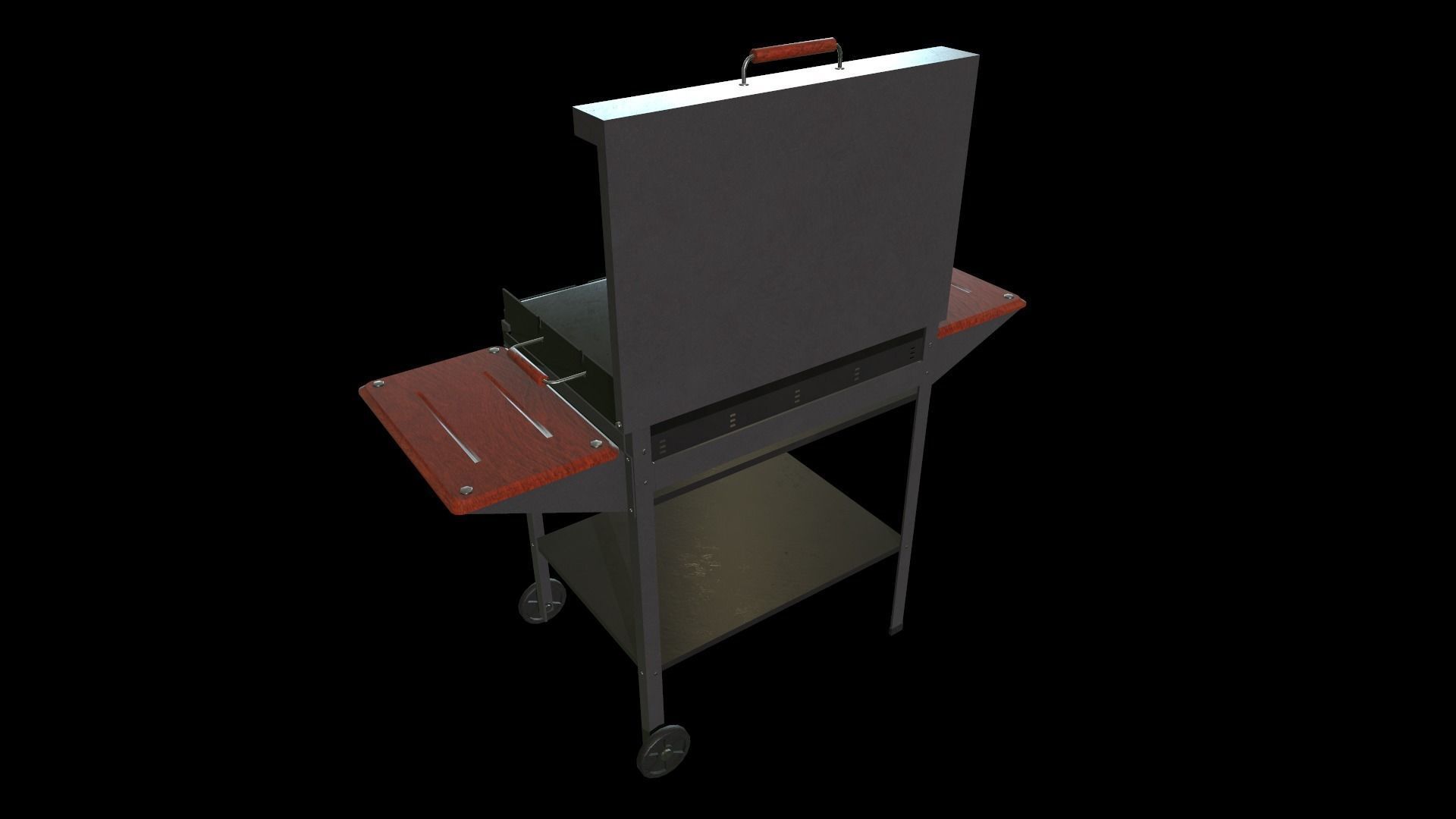 Barbecue bbq grill Low-poly 3D model_9