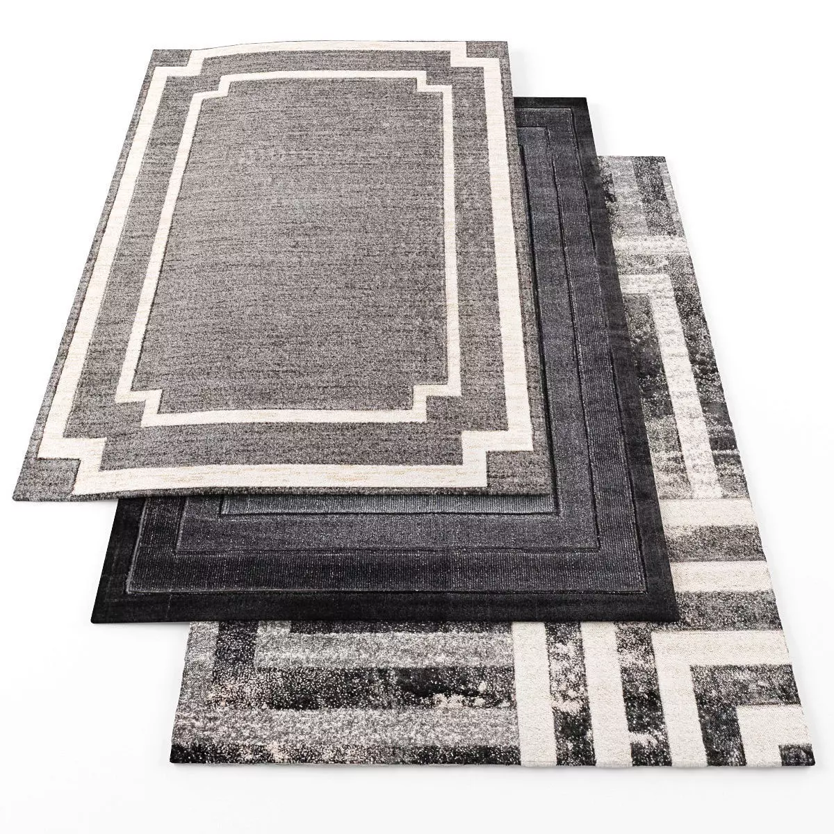 Rugs-934 three rugs Low-poly 3D model_0