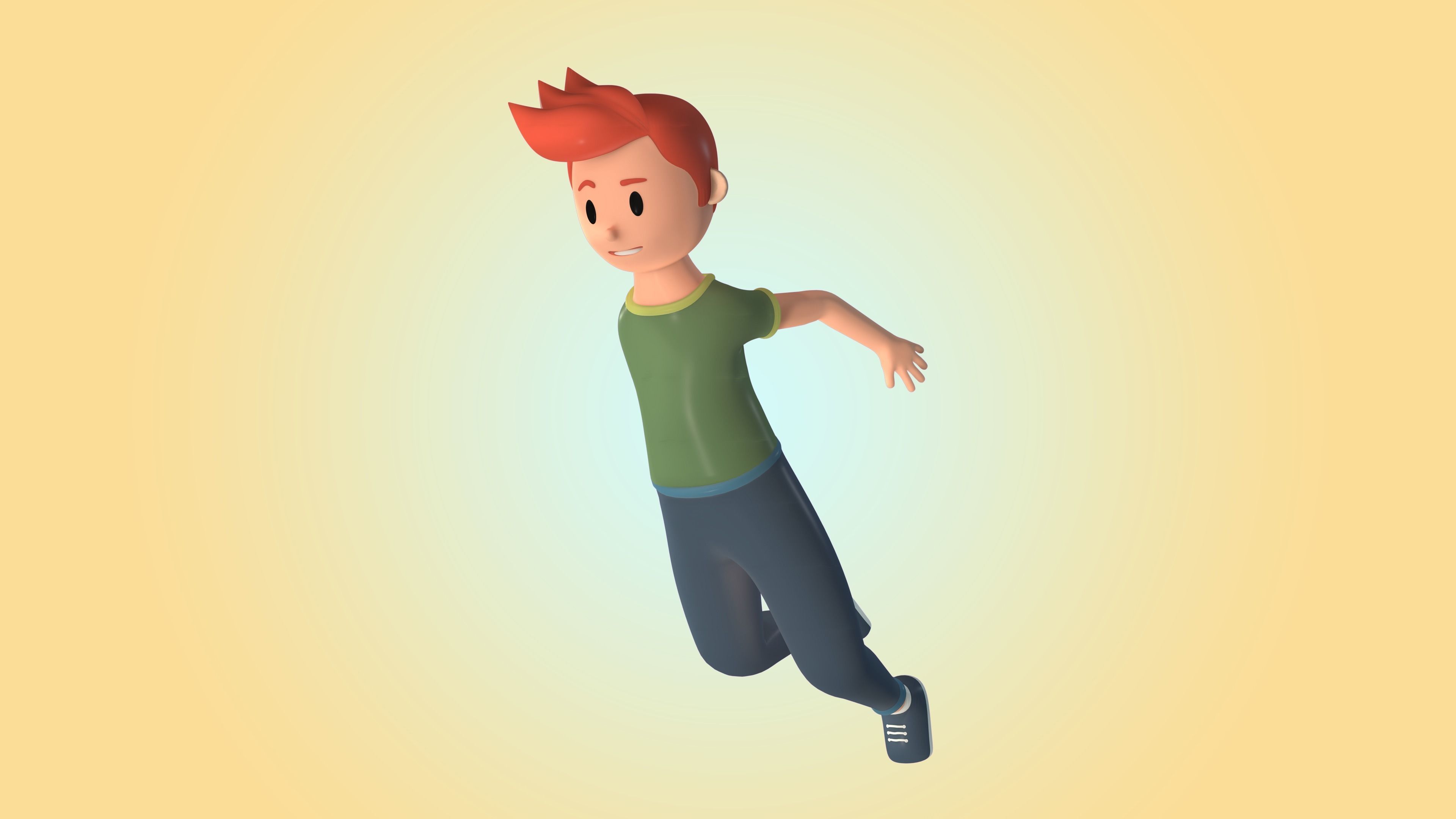3D Illustration Characters Low-poly 3D model_2