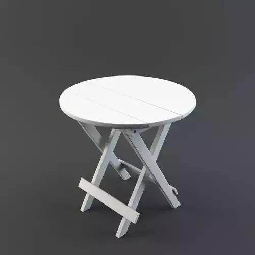 Folding Side Table 3D model