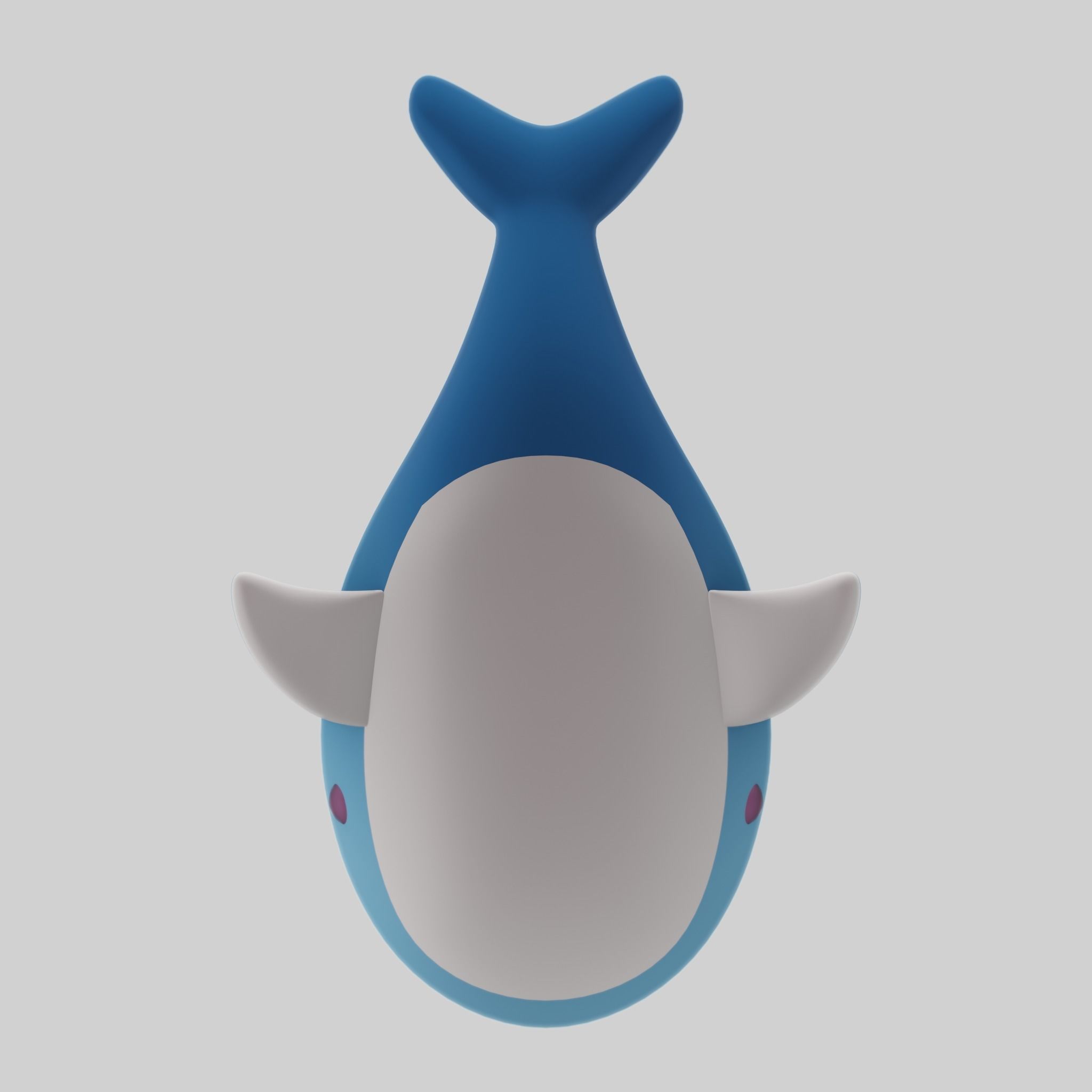 Plush Whale 3D model_8