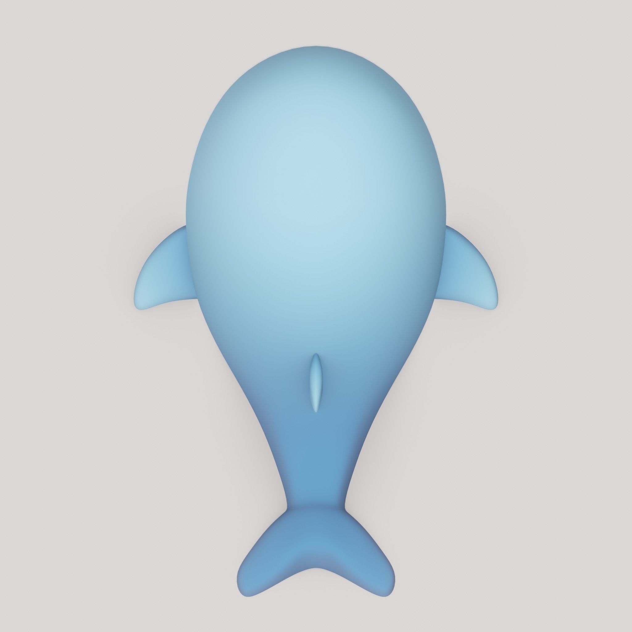 Plush Whale 3D model_7