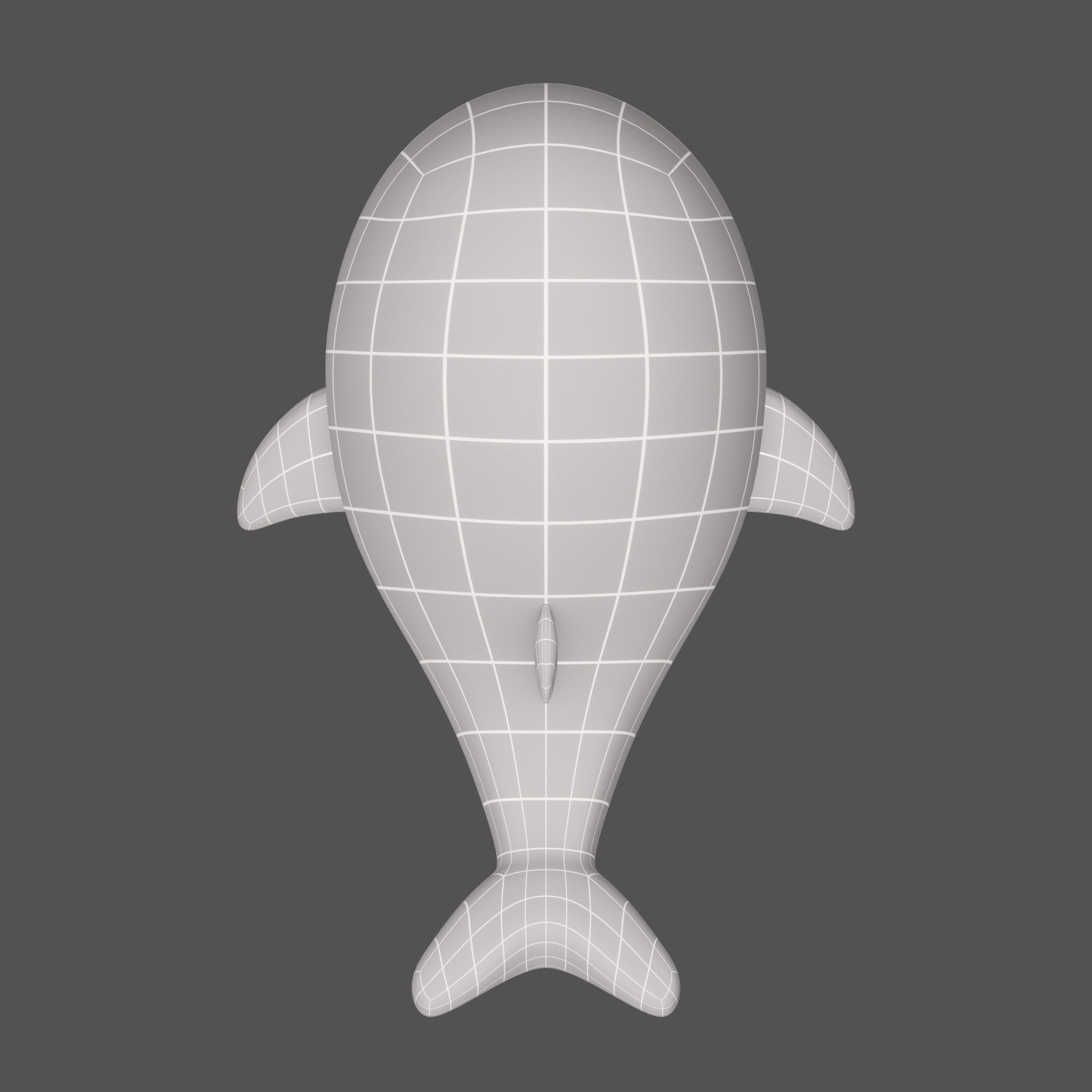 Plush Whale 3D model_14