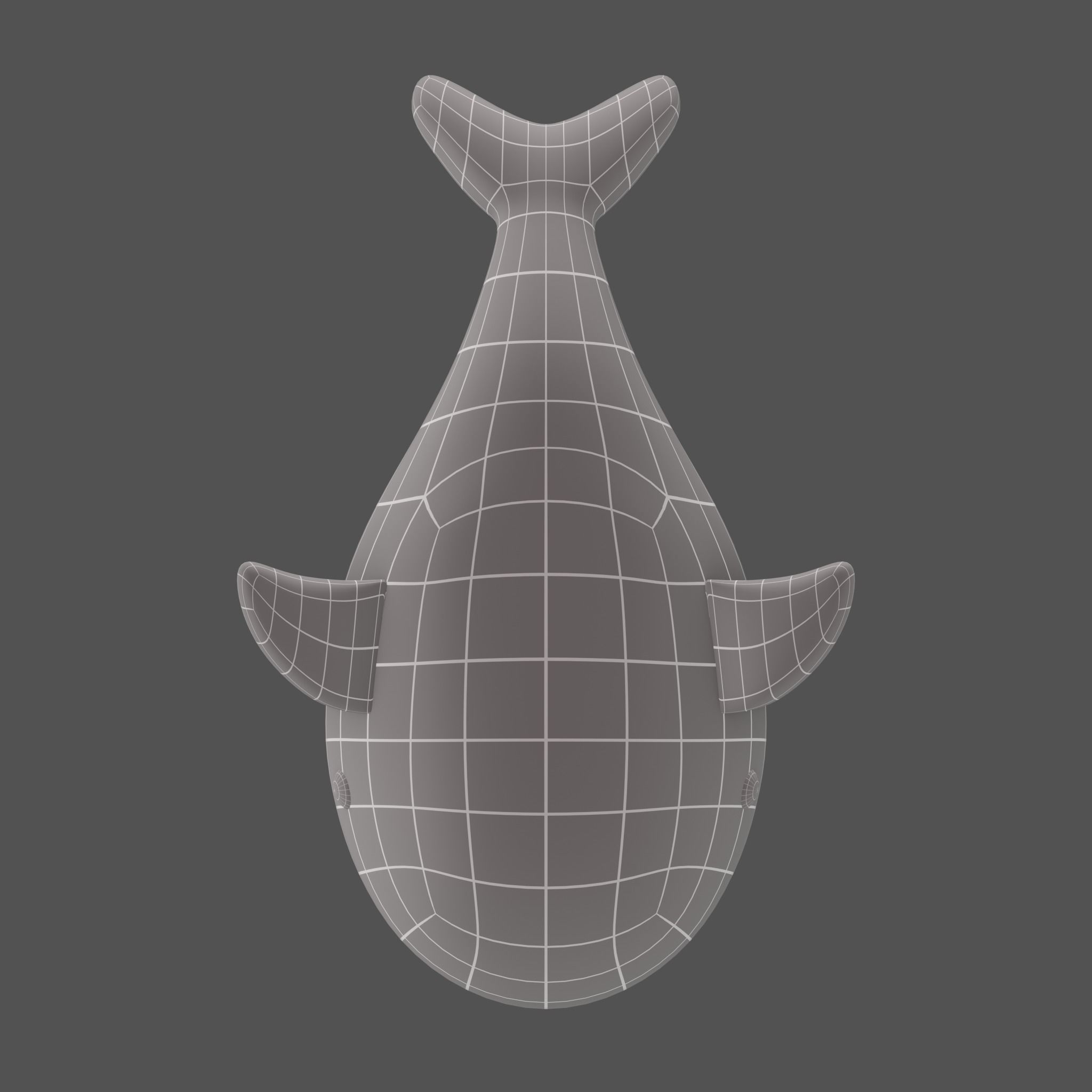 Plush Whale 3D model_15
