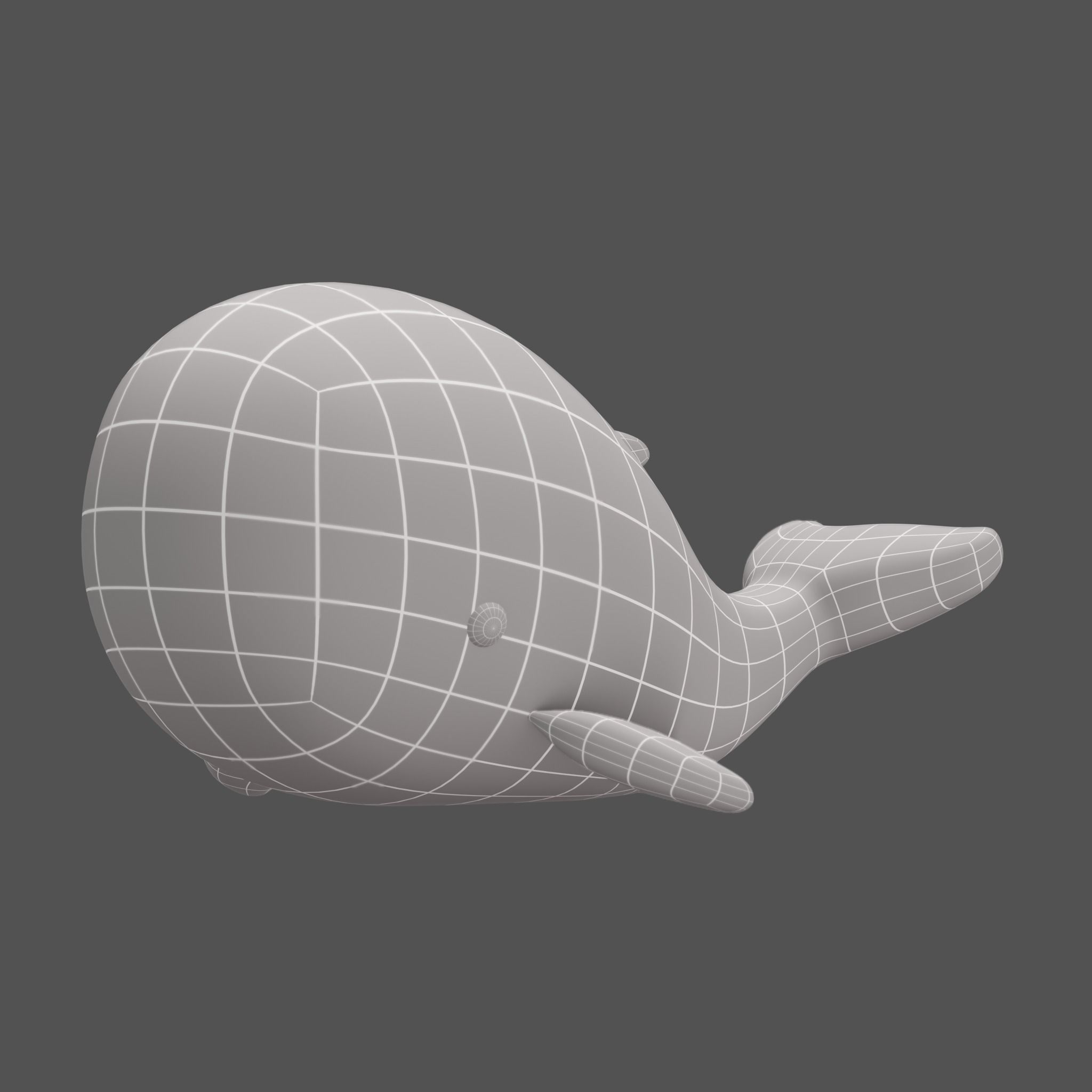 Plush Whale 3D model_12