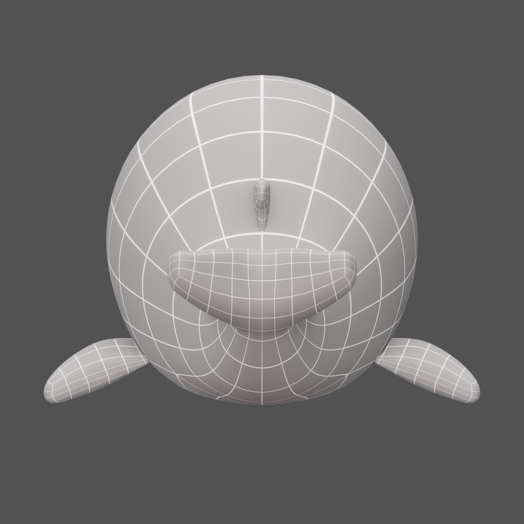 Plush Whale 3D model_13