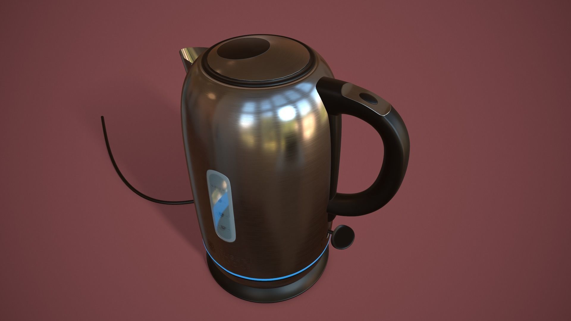 Russell Hobbs Kettle Low-poly 3D model_4
