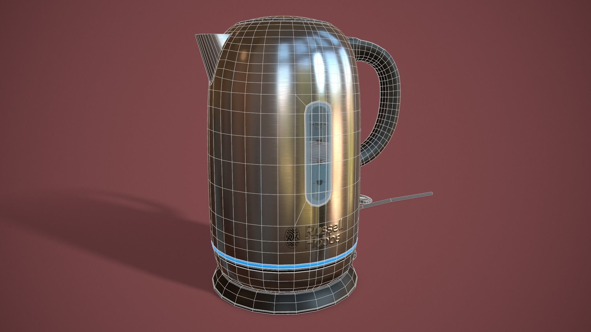 Russell Hobbs Kettle Low-poly 3D model_9