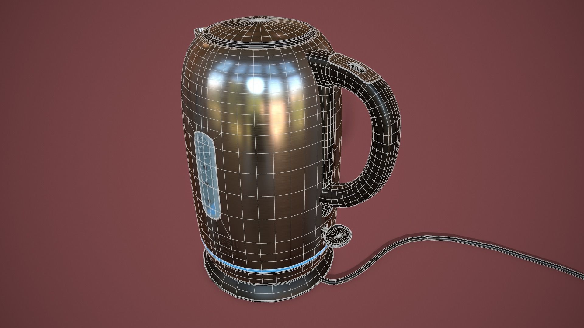 Russell Hobbs Kettle Low-poly 3D model_10