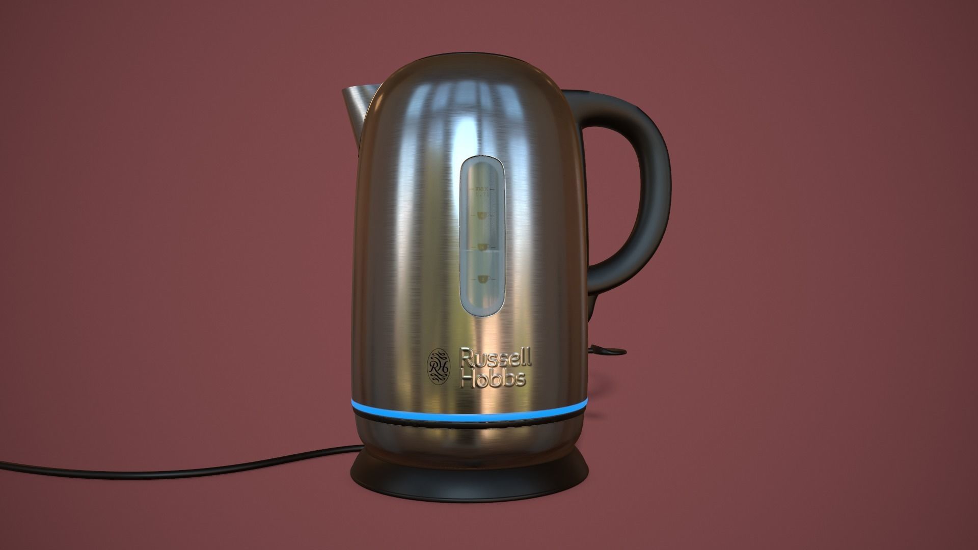 Russell Hobbs Kettle Low-poly 3D model_2