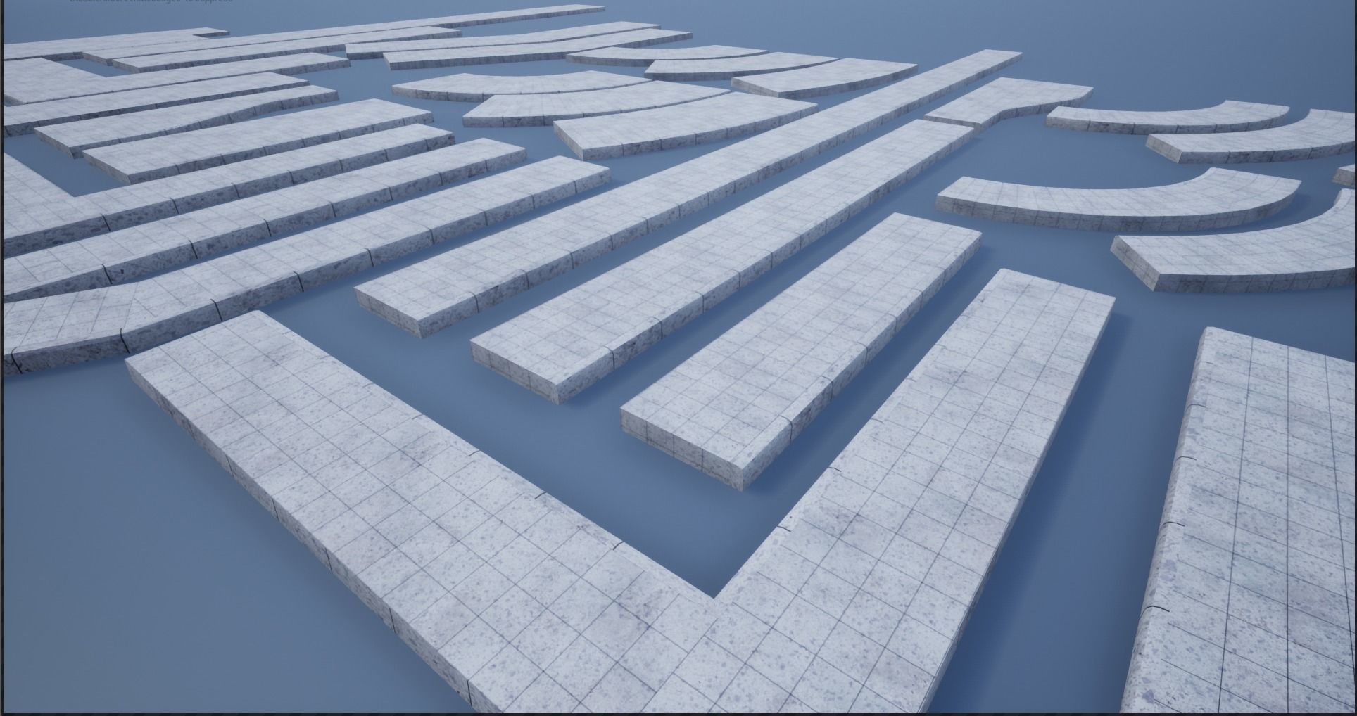 Lowpoly Modular PBR Pavements 2 Low-poly 3D model_3