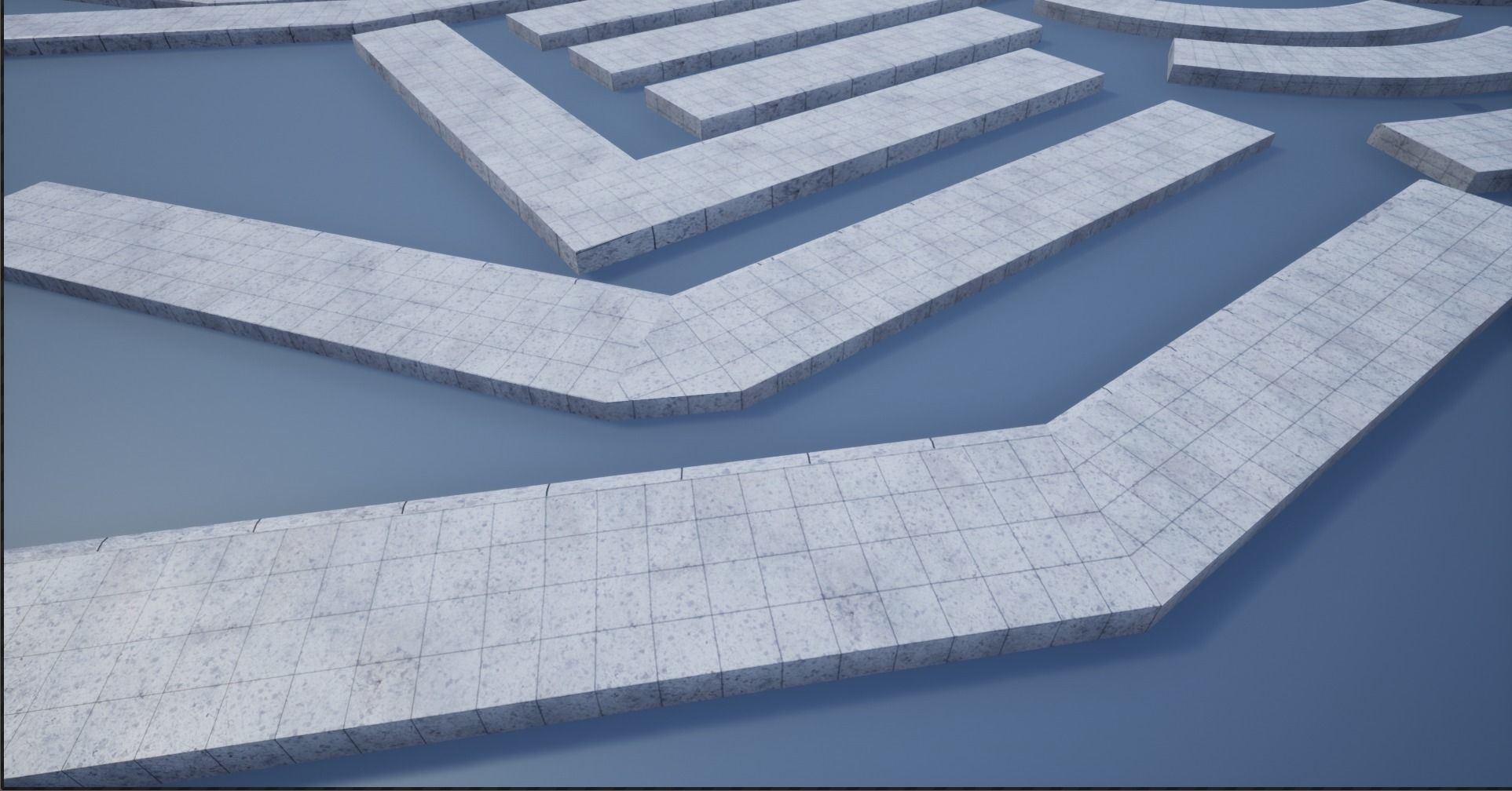 Lowpoly Modular PBR Pavements 2 Low-poly 3D model_22