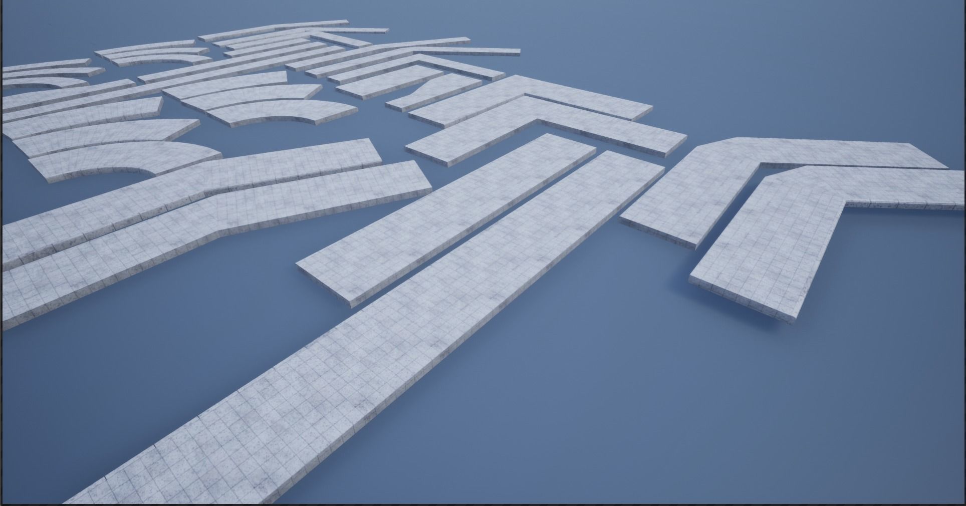 Lowpoly Modular PBR Pavements 2 Low-poly 3D model_5