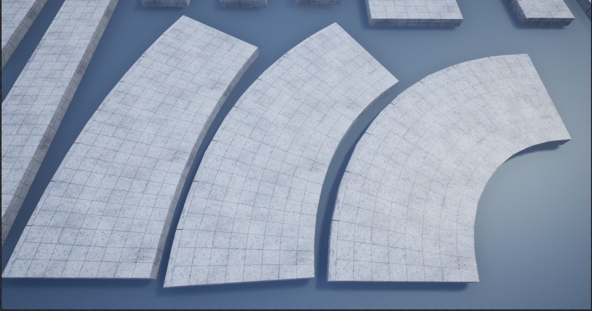 Lowpoly Modular PBR Pavements 2 Low-poly 3D model_16