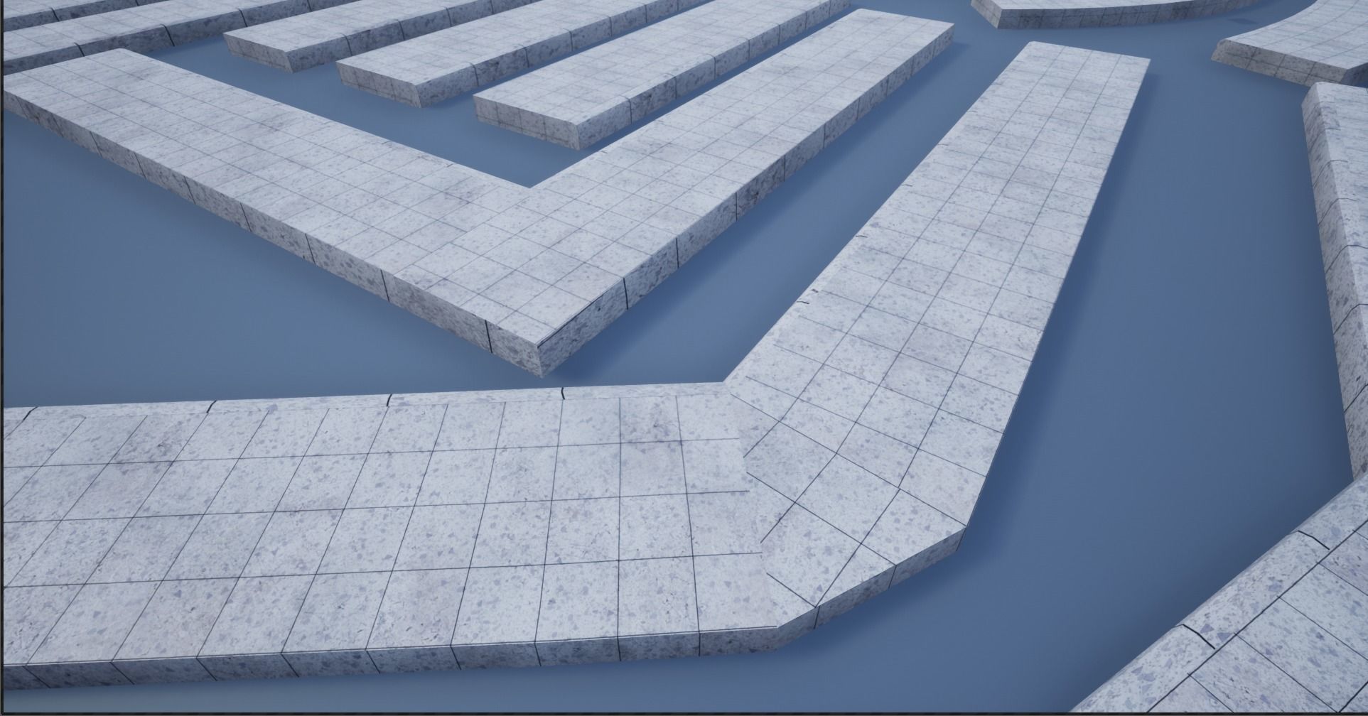 Lowpoly Modular PBR Pavements 2 Low-poly 3D model_23