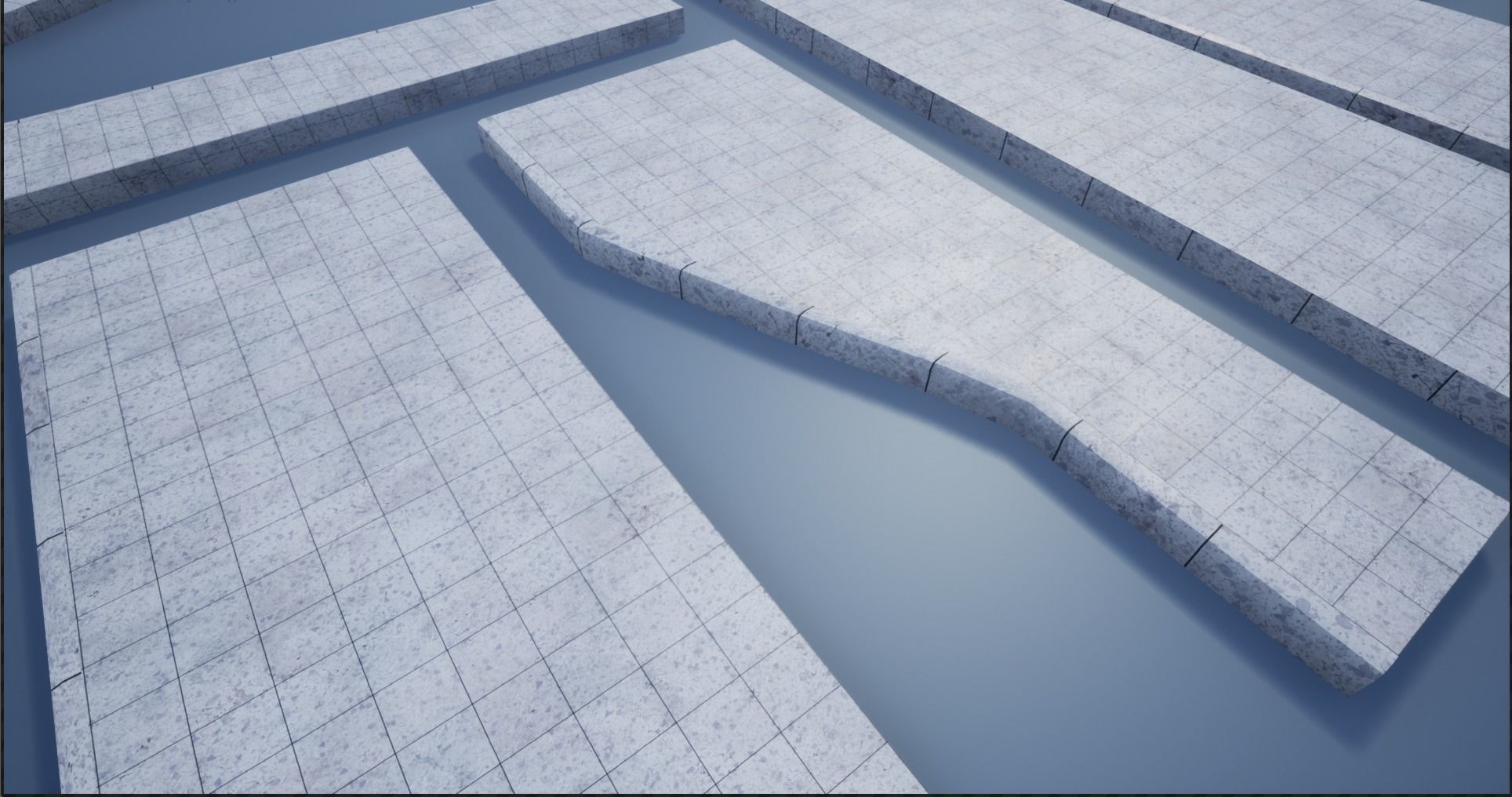 Lowpoly Modular PBR Pavements 2 Low-poly 3D model_13