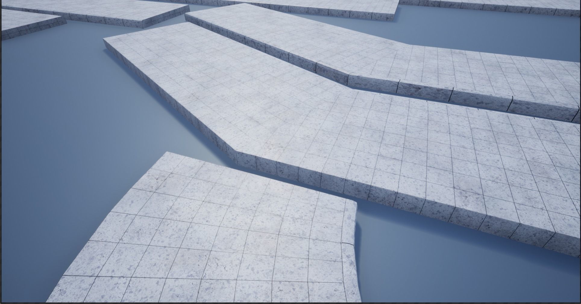 Lowpoly Modular PBR Pavements 2 Low-poly 3D model_9