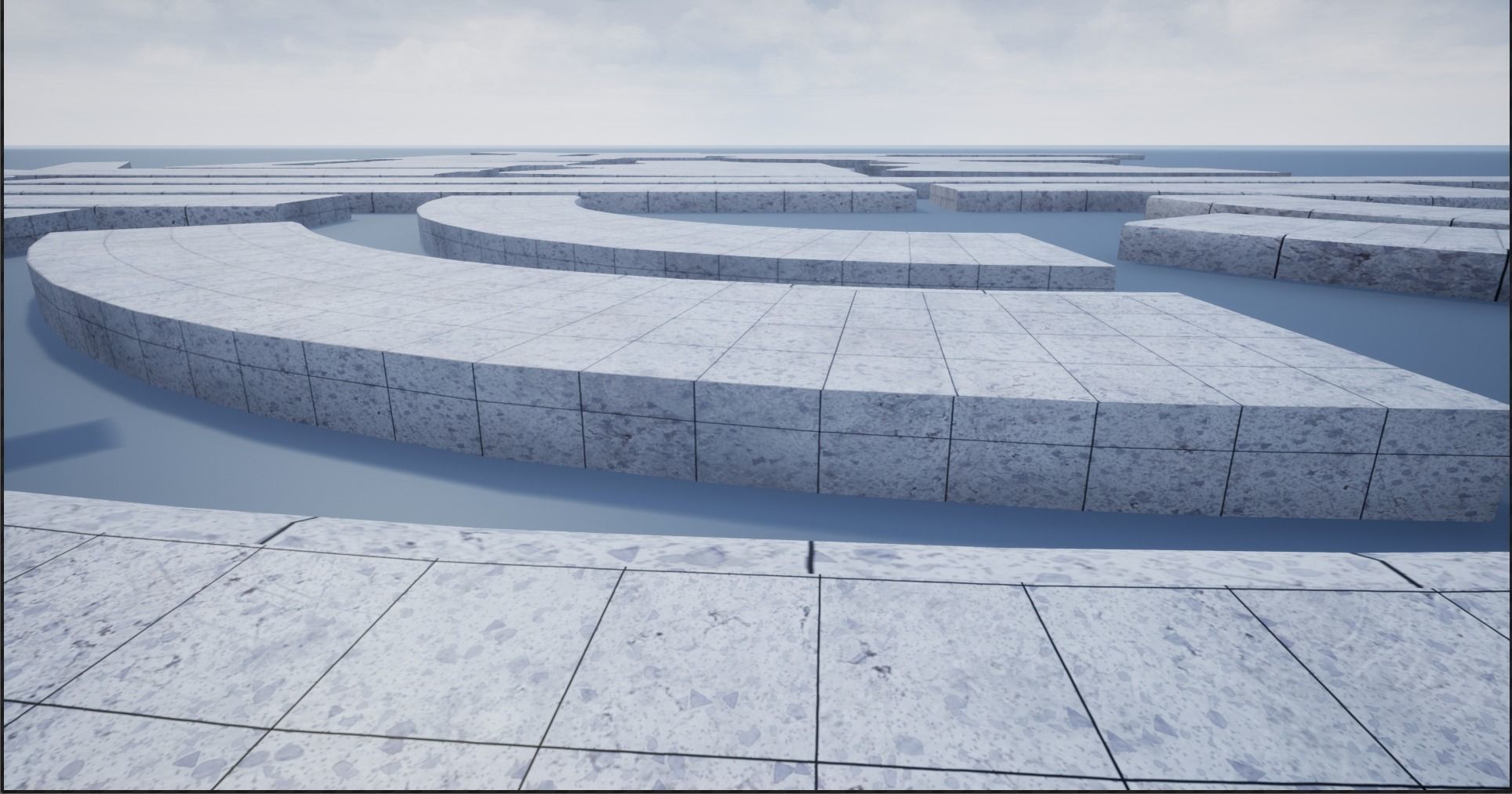 Lowpoly Modular PBR Pavements 2 Low-poly 3D model_21