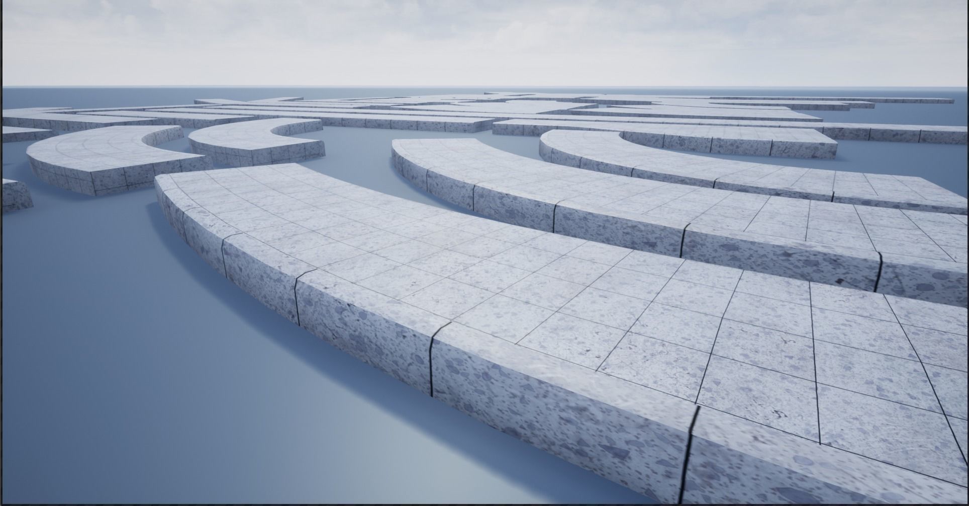 Lowpoly Modular PBR Pavements 2 Low-poly 3D model_20