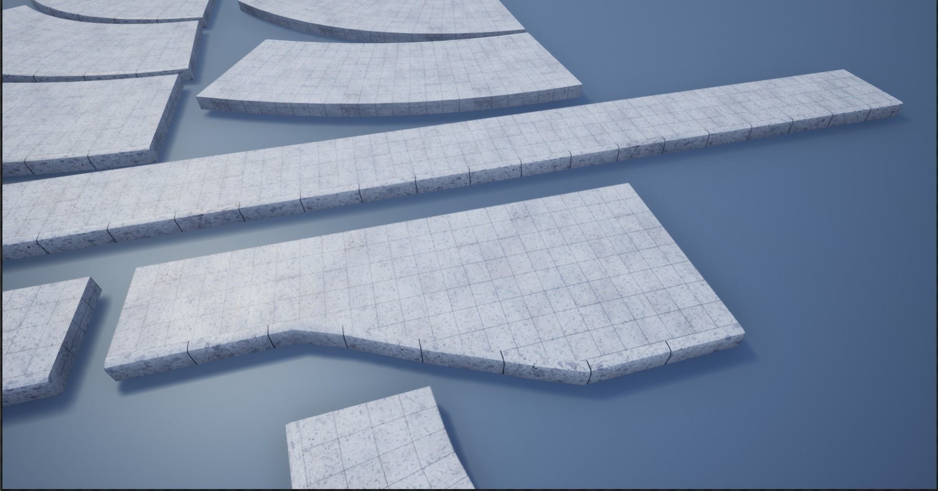 Lowpoly Modular PBR Pavements 2 Low-poly 3D model_18