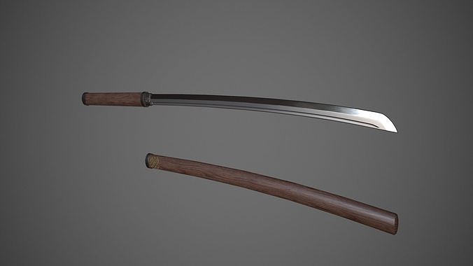 Ninja sword Free low-poly 3D model