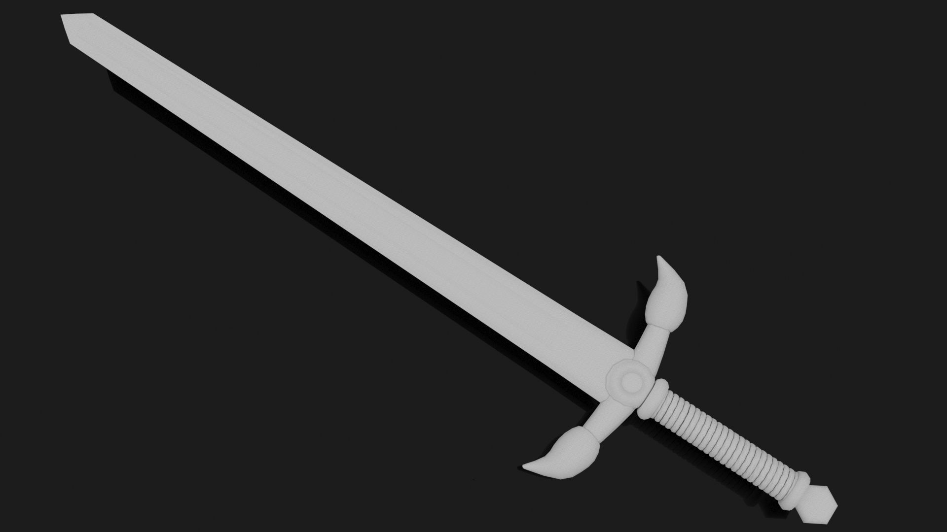 Sword Free low-poly 3D model_4