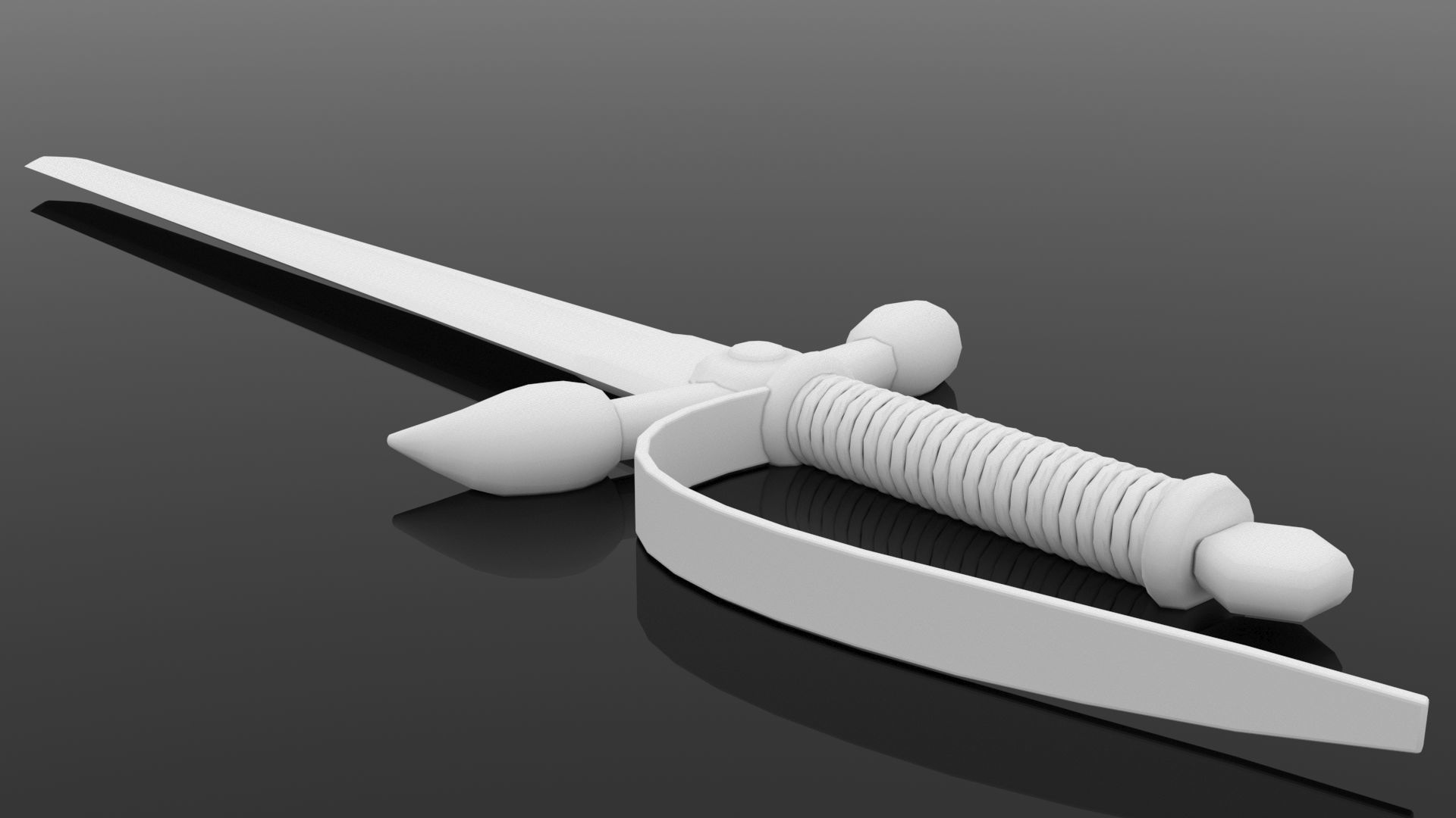 Sword Free low-poly 3D model_2