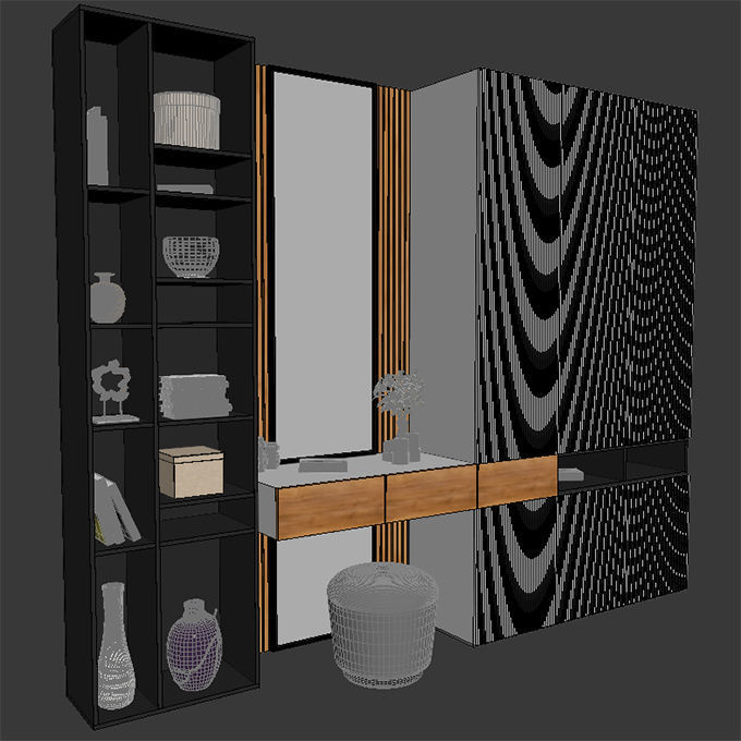 hall furniture 013 3D model_4