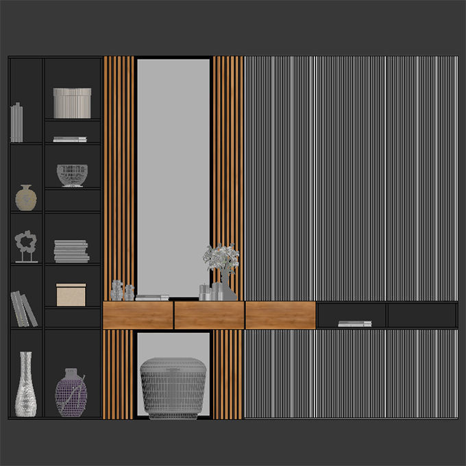 hall furniture 013 3D model_2