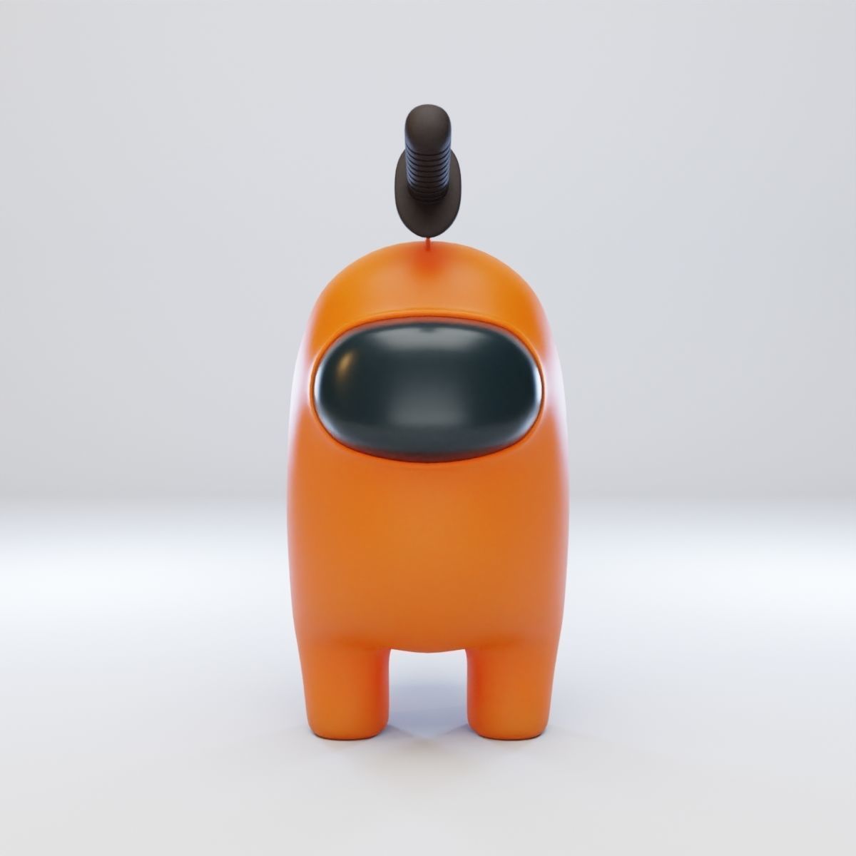 Among Us Knife Hat Character 3D model_1