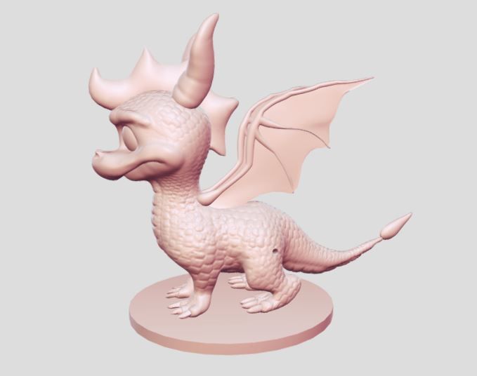 small dragon 3D print model_1