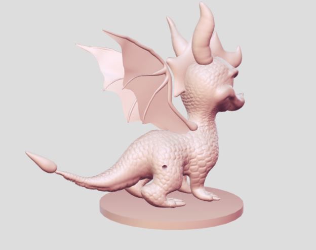small dragon 3D print model_4