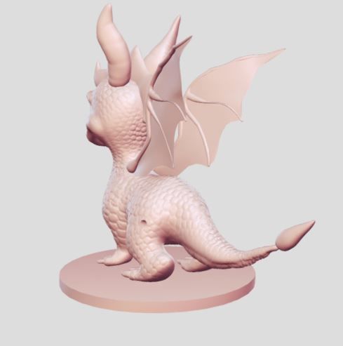 small dragon 3D print model_2