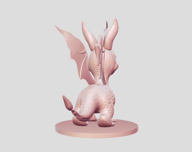 small dragon 3D print model_3