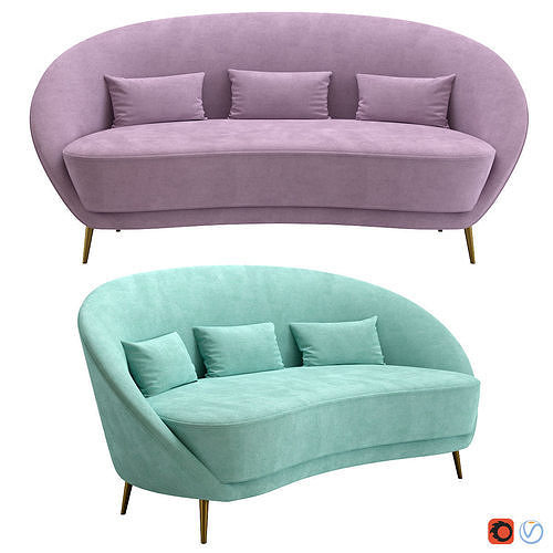 Sofa Lusso 3D model
