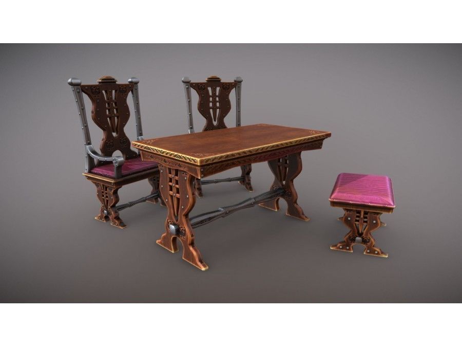 Medieval Props Unreal Engine  Low-poly 3D model_18