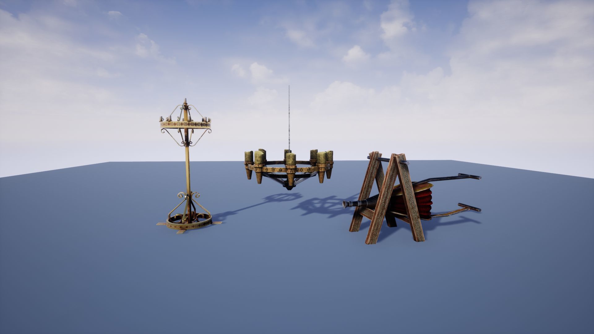 Medieval Props Unreal Engine  Low-poly 3D model_8