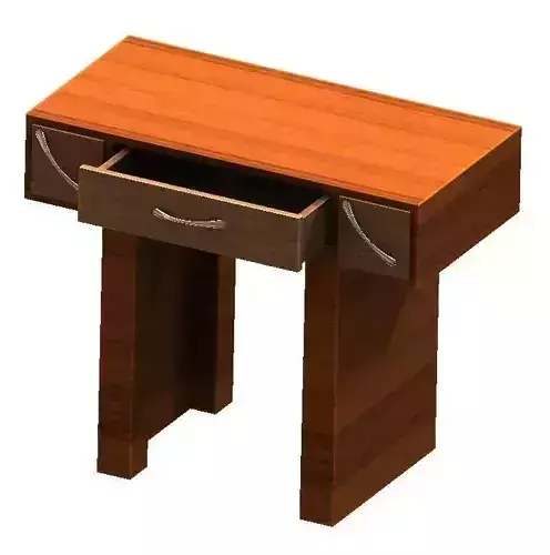 Table wooden with two drawers