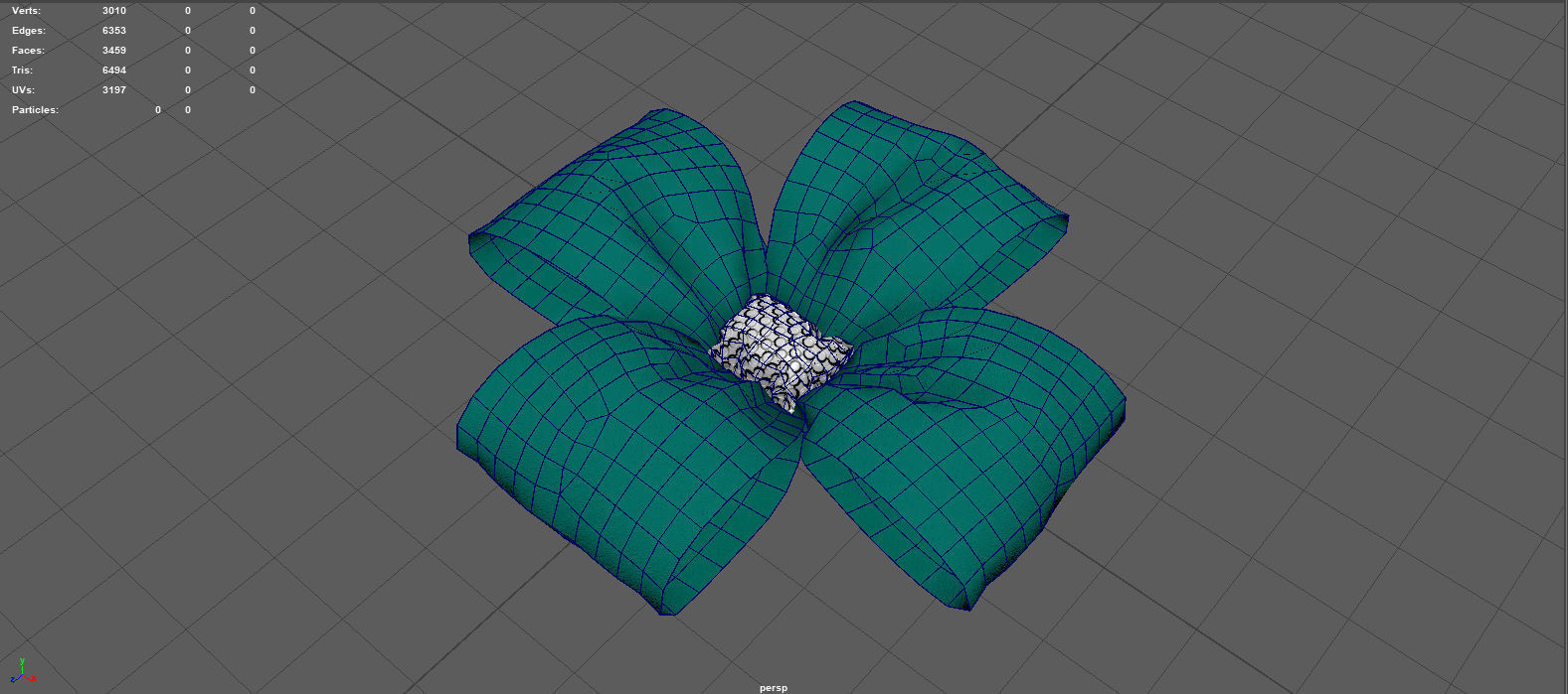 GIFT BOW 3 Low-poly 3D model_11