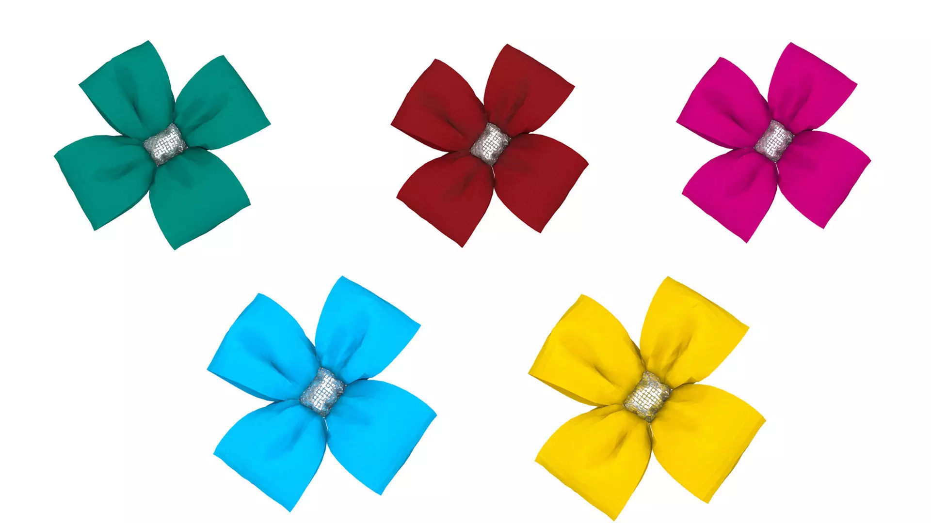 GIFT BOW 3 Low-poly 3D model_0